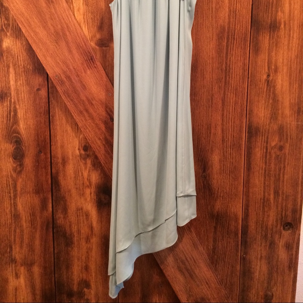 Light Blue Mid length Asym hem dress - size 6